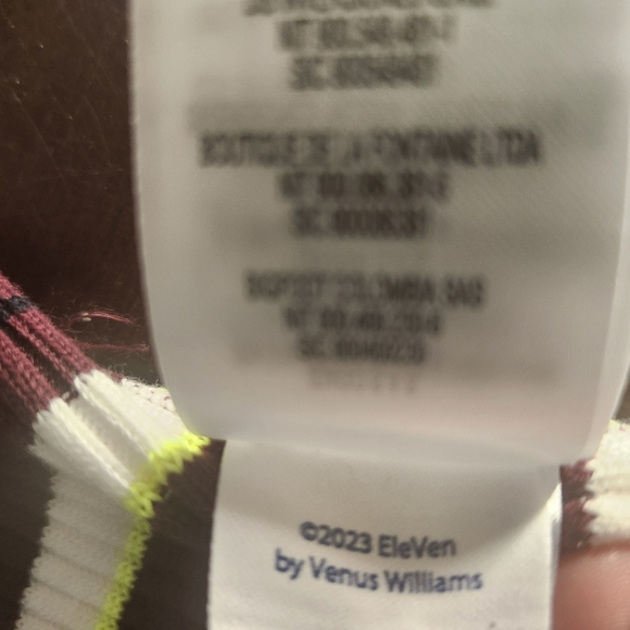 NWT LACOSTE X VENUS WILLIAMS EleVen Striped Retro Cotton Lounge Shorts 6/38 Y2K - Picture 12 of 16